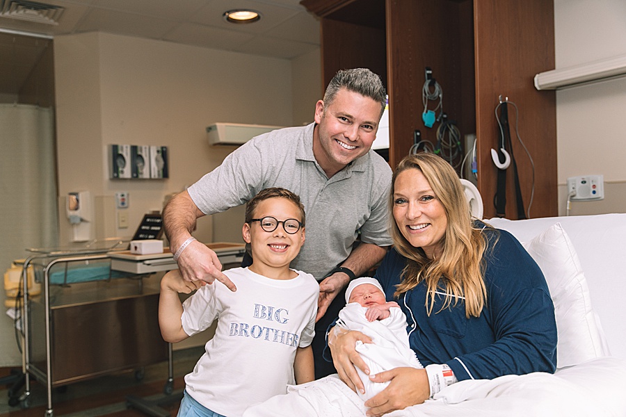 new family of four in the hospital