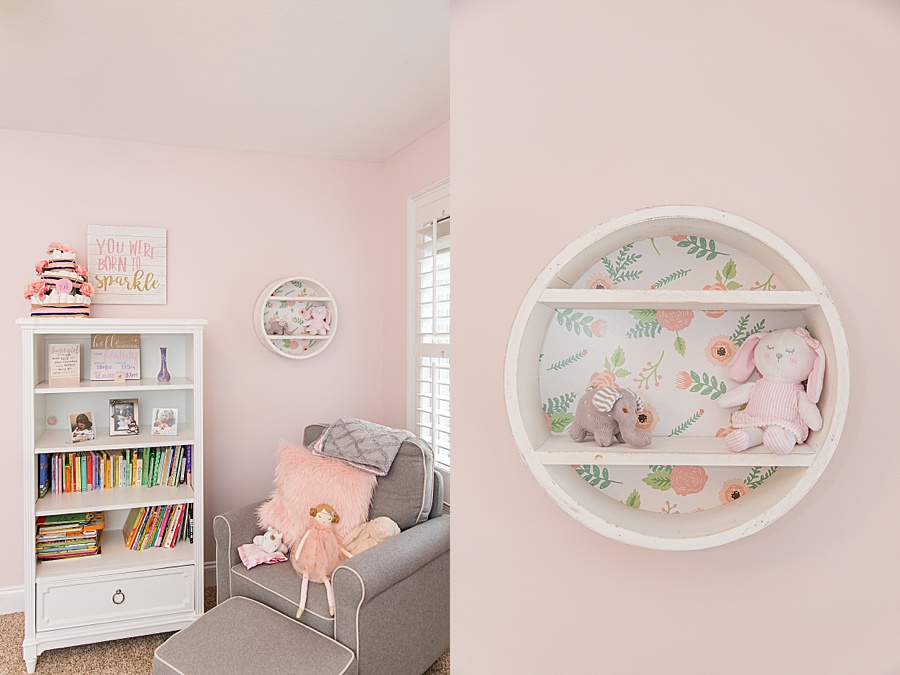 pink nursery details
