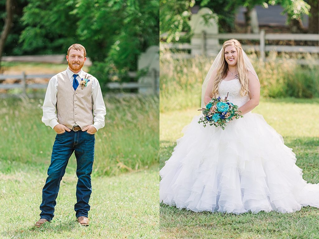 rustic mountain wedding in teal and navy