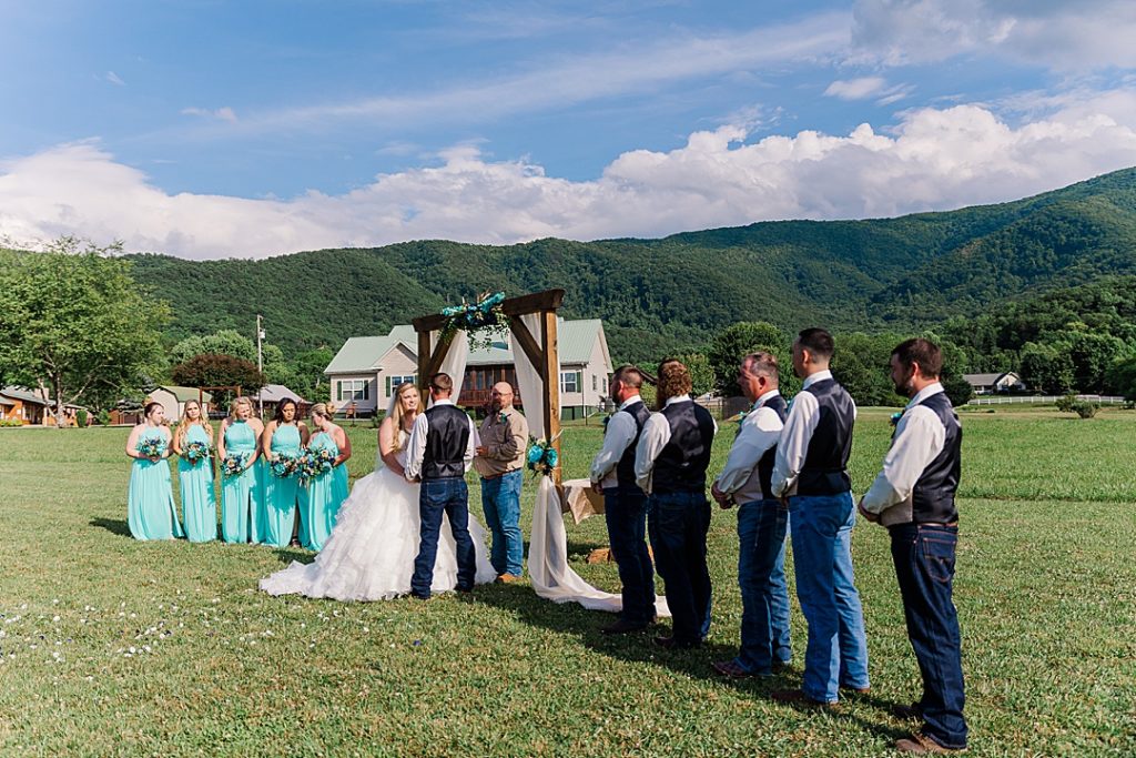 rustic mountain wedding