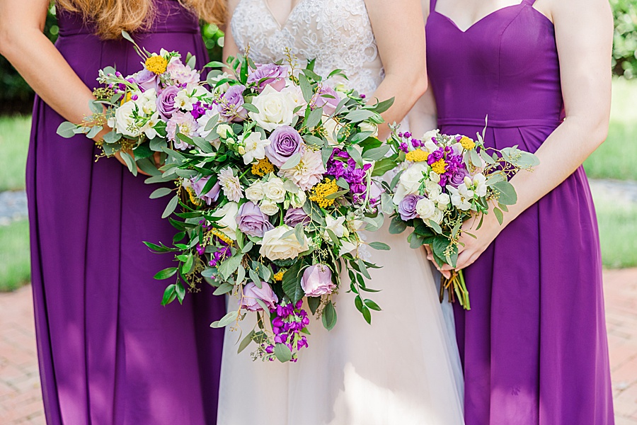 lush lavender wedding florals