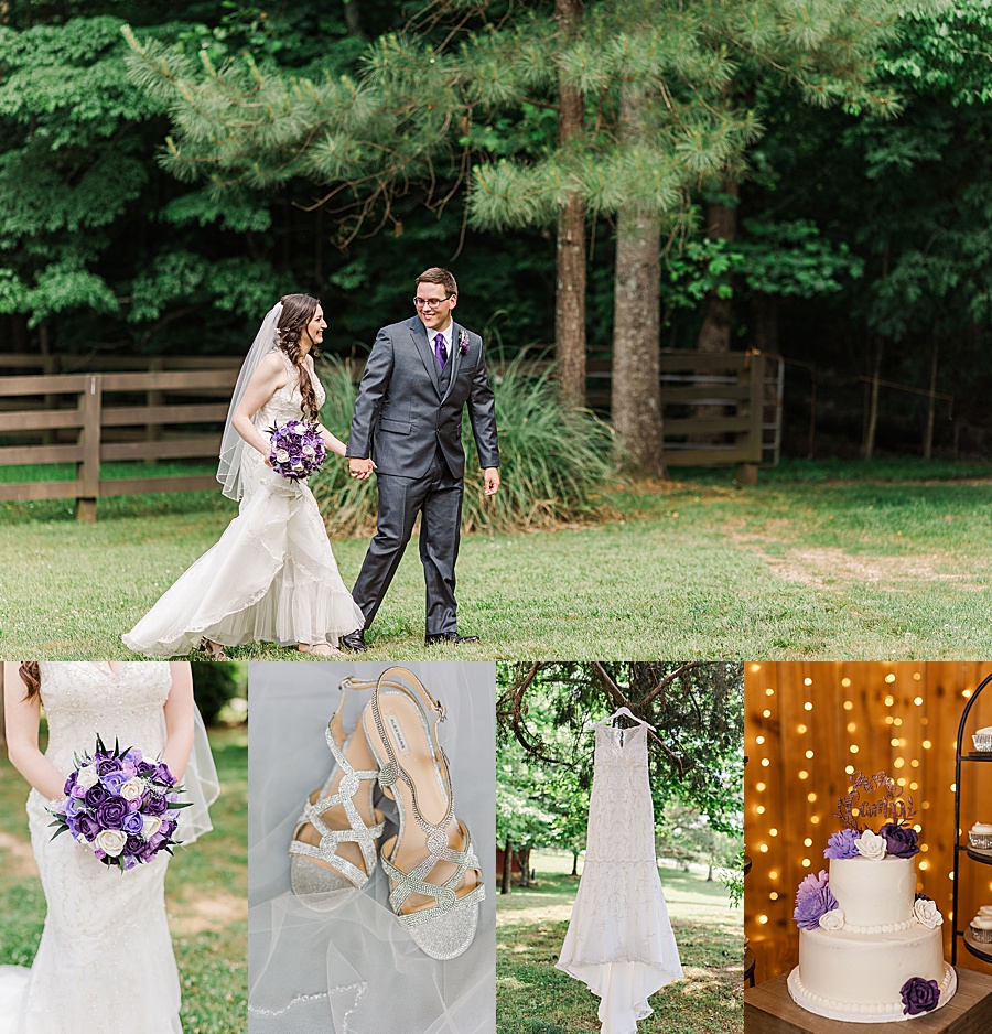 lavender & grey wedding