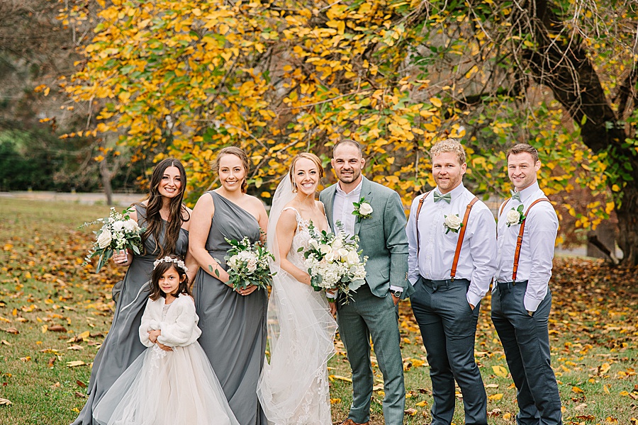 Bridal Party at park wedding in Knoxville TN by Mandy Hart Photo, Knoxville TN Wedding Photographer