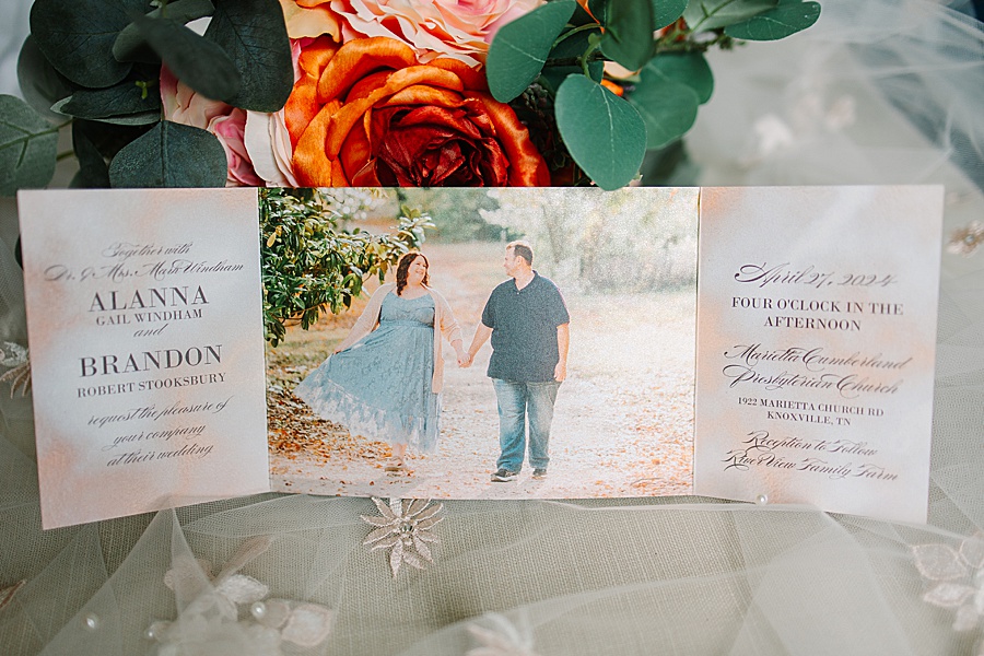 trifold wedding invitation