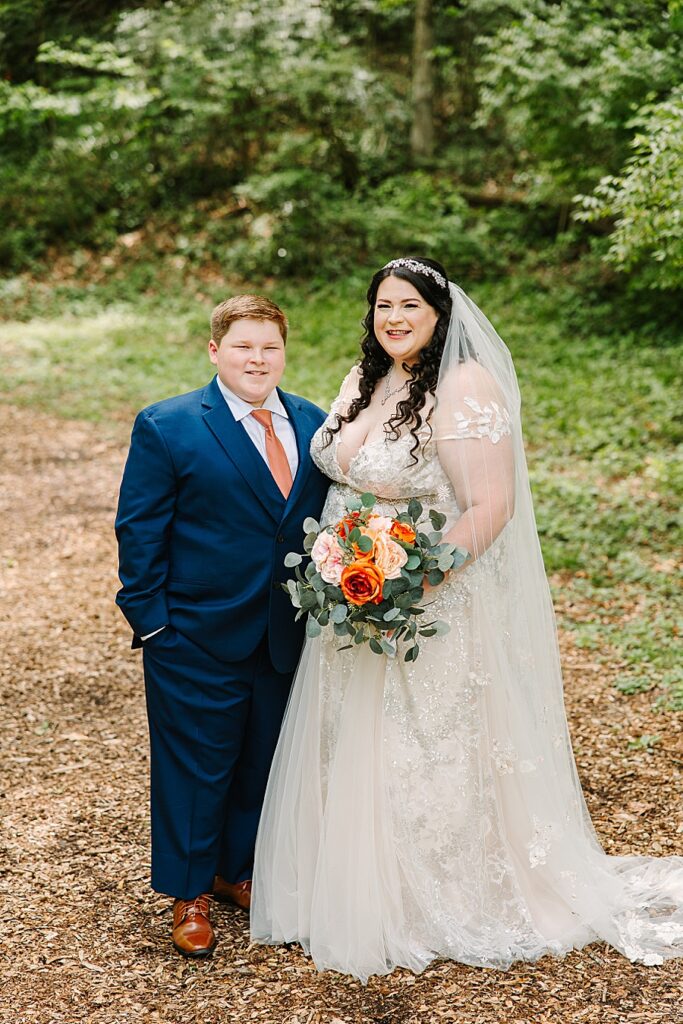 bride with son