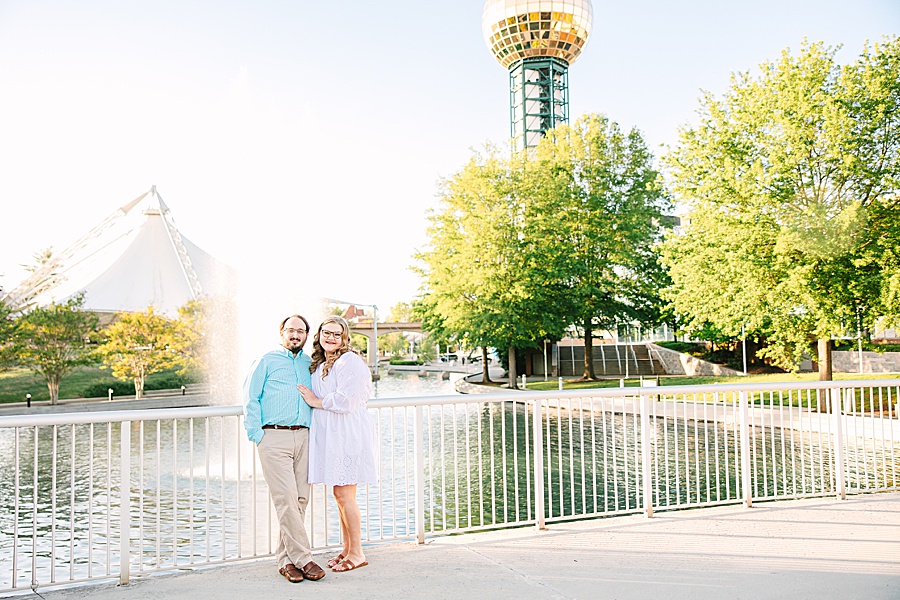 Knoxville TN engagment session at the Sunsphere