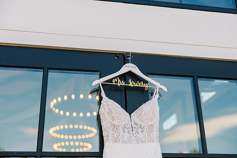 wedding dress detail at candies creek farm