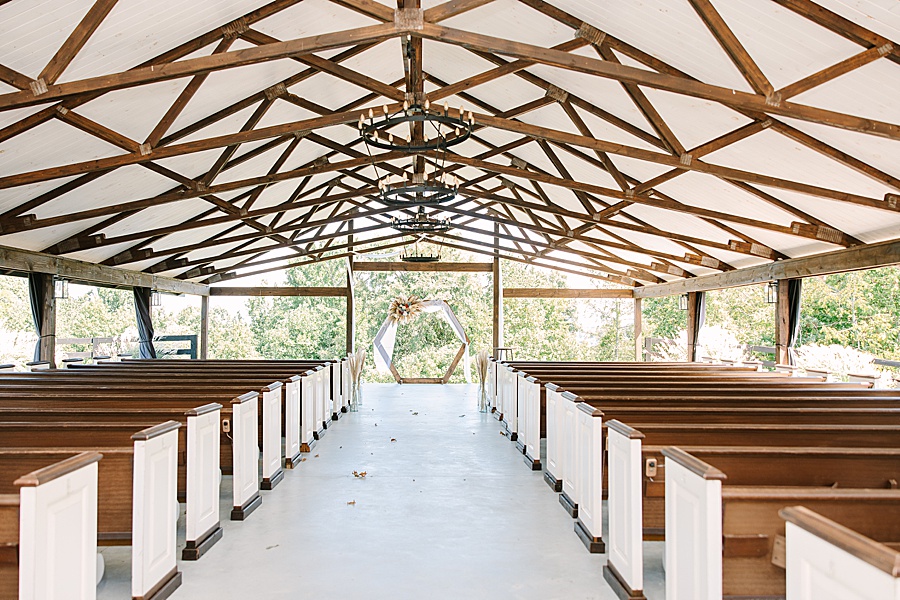 outdoor ceremony site at candies creek farm wedding venue