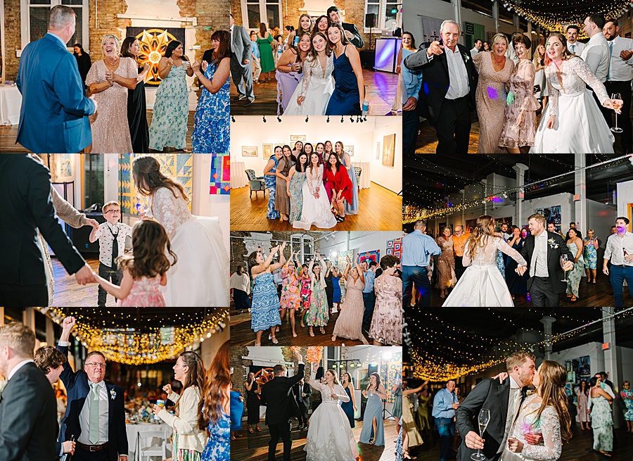 open dance floor during reception at the Emporium Center