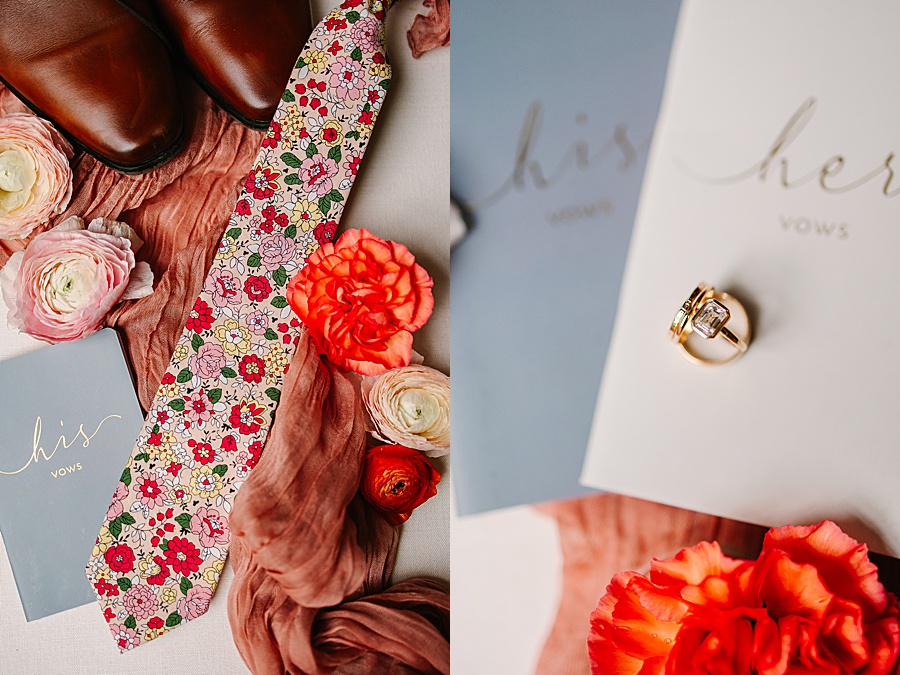 grooms wedding details and wedding rings